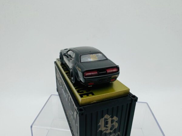 TARMAC WORKS 1:64 DODGE CHALLENGER SRT HELLCAT LB-WORKS BLACK METALLIC - Imagen 5