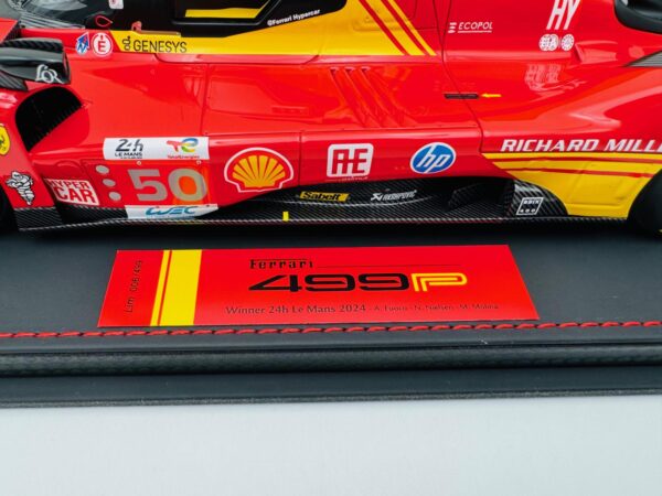 BBR 1:18 FERRARI 499P WINNER LE MANS 2024 N6/499 - Imagen 5