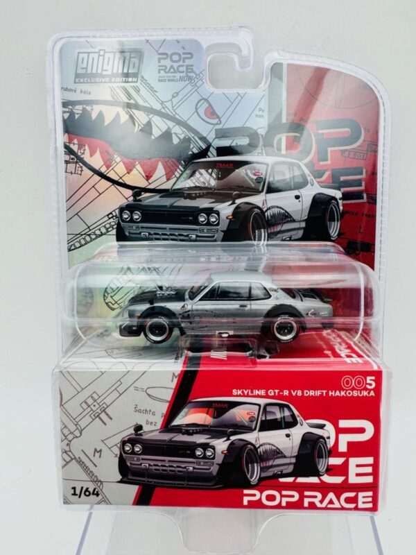 POP RACE 1:64 NISSAM SKYLINE GTR V8 DRIF HAKOSUKA CHASE