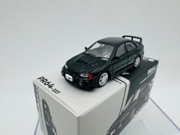 POP RACE 1:64 MITSUBISHI LANCER EVO 6 PYRENEES BLACK - Image 3