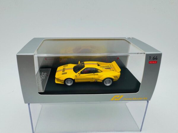 HONE MODEL 1:64 FERRARI 288 GTO WIDE BODY YELLOW
