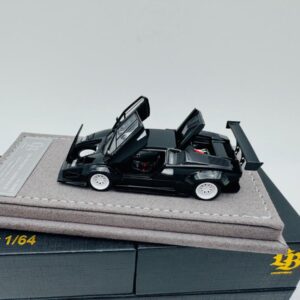 TOP ART 1:64 LAMBORGHINI COUNTACH LBWK MALAYSIA LIMITED PEARL BLACK
