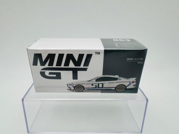MINI GT 1:64 BMW 3.0 CSL WHITE