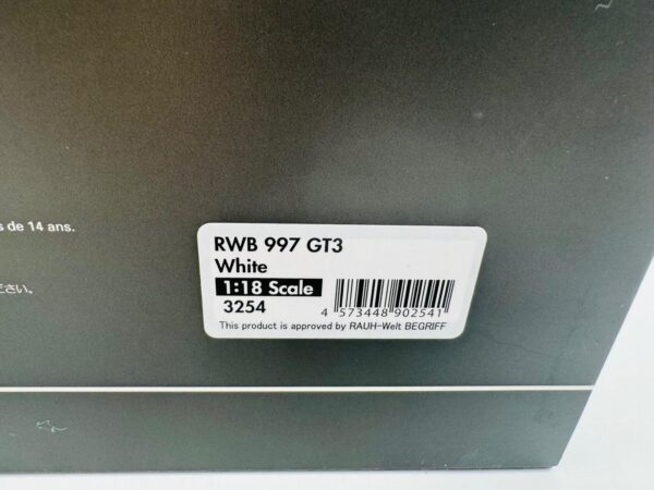 IGNITION 1:18 PORSCHE RWB 997 GT3 WHITE 3254 - Imagen 7