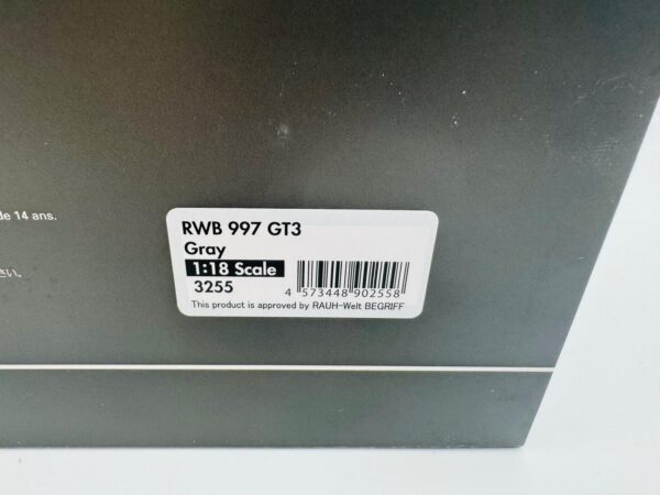 IGNITION 1:18 PORSCHE RWB 997 GT3 GRAY 3255 - Imagen 9