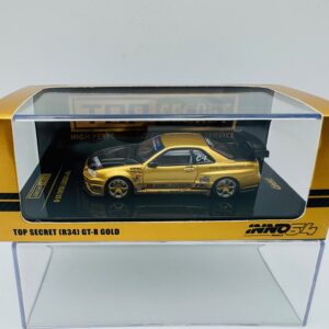 INNO MODELS 1:64 NISSAN TOP SECRET R34 GTR GOLD