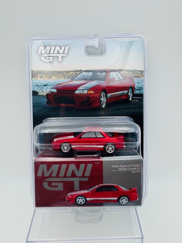 MINI GT 1:64 NISSAN SKYLINE GTR R32 VEILSIDE COMBACT GEM RED