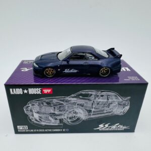 MINI GT 1:64 NISSAN SKYLINE GTR R33 ACTIVE CARBON R V2  163