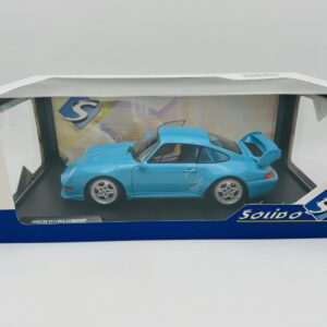 SOLIDO 1:18 PORSCHE 993 CLUBSPORT RIVIERA BLUE 1997