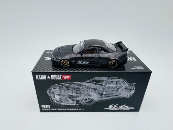 MINI GT 1:64 NISSAN SKYLINE GTR R33 ACTIVE CARBON V1  116