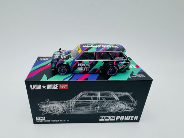 MINI GT 1:64 DATSUN KAIDO 510 WAGON HKS V1  144