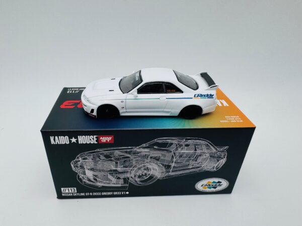 MINI GT 1:64 NISSAN SKYLINE GTR R33 GREDDY GR33 V1   113