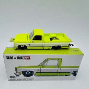 MINI GT 1:64 CHEVROLET SILVERADO KAIDO FLO YELLOW V1  112