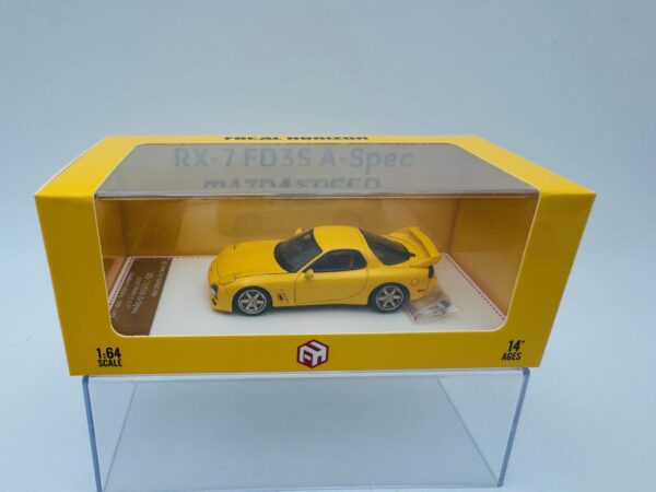 FOCAL HORIZON 1:64 MAZDA RX7 FD35 A SPEC YELLOW