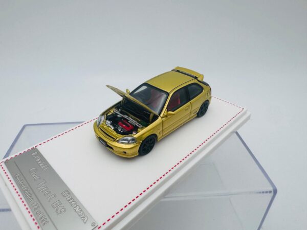 MODEL ONE 1:64 HONDA CIVIC TYPE R EK9 GOLD - Imagen 2