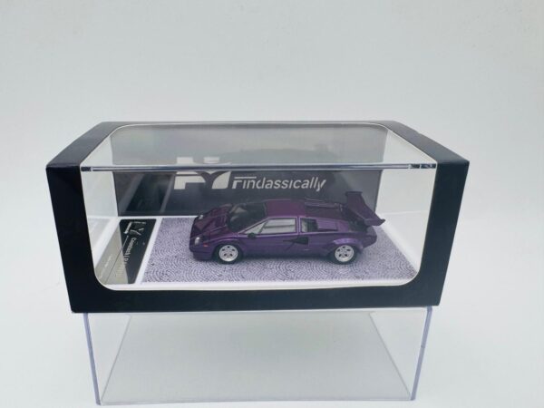 FINDCLASSIC 1:64 LAMBORGHINI COUNTACH LP50005 METALLIC PURPLE