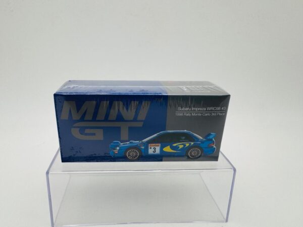 MINI GT 1:64 SUBARU IMPREZA WRC98 RALLY MONTE CARLO 1998  NOVEDAD