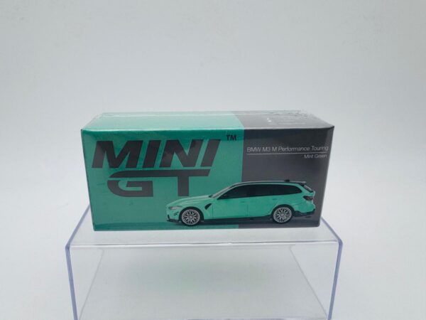 MINI GT 1:64 BMW M PERFORMANCE TOURING MINT GREEN  NOVEDAD