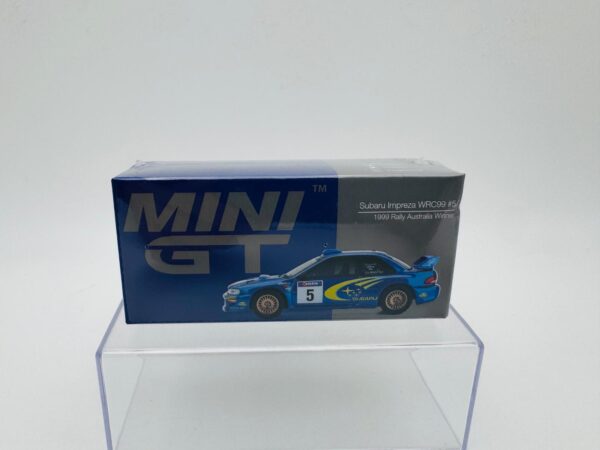 MINI GT 1:64 SUBARU IMPREZA WRC99 1999 RALLY AUSTRALIA WINNER  NOVEDAD