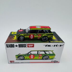 MINI GT 1:64 DATSUN KAIDO 510 WAGON OG FLOW YELLOW 164  NOVEDAD