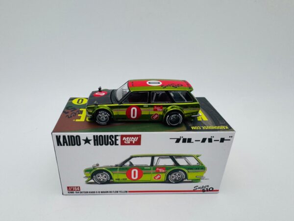 MINI GT 1:64 DATSUN KAIDO 510 WAGON OG FLOW YELLOW 164  NOVEDAD
