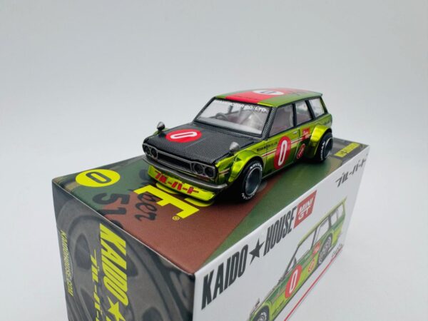MINI GT 1:64 DATSUN KAIDO 510 WAGON OG FLOW YELLOW 164  NOVEDAD - Imagen 2