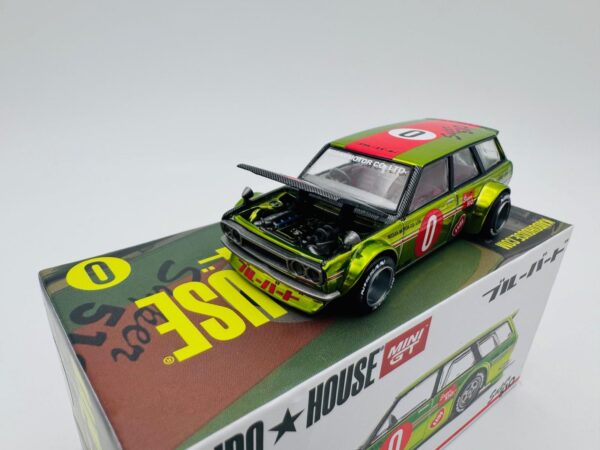 MINI GT 1:64 DATSUN KAIDO 510 WAGON OG FLOW YELLOW 164  NOVEDAD - Imagen 4