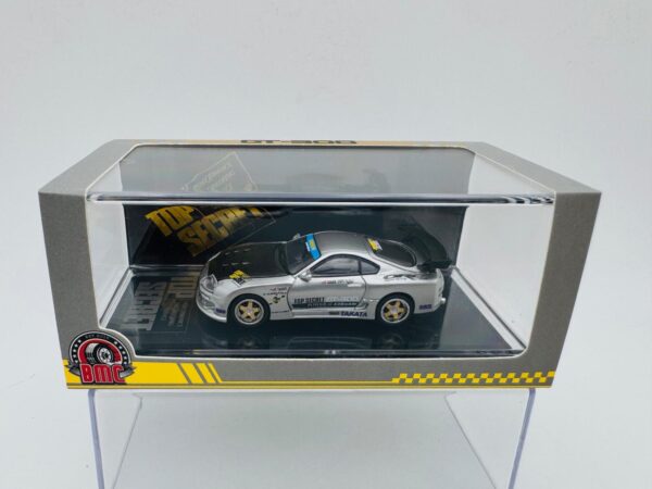 BMC 1:64 TOYOTA SUPRA TOP SECRET SILVER MIAS 20TH EDITION