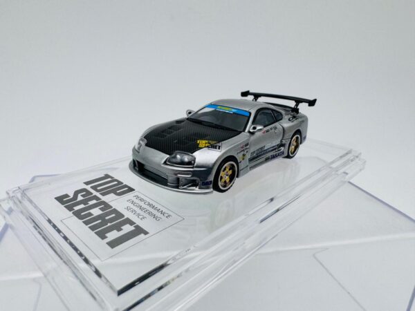 BMC 1:64 TOYOTA SUPRA TOP SECRET SILVER MIAS 20TH EDITION - Imagen 2