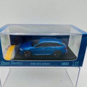 STANCE HUNTERS 1:64 AUDI RS6 BLUE RESIN