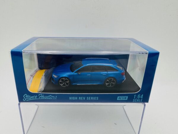 STANCE HUNTERS 1:64 AUDI RS6 BLUE RESIN