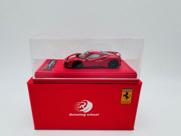ROTARING WHEEL 1:64 FERRARI 488 PISTA CUSTOMIZED RED
