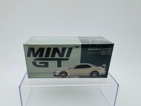 MINI GT 1:64 NISSAN SKYLINE GTR R34 V SPEC MILLENIUM JADE