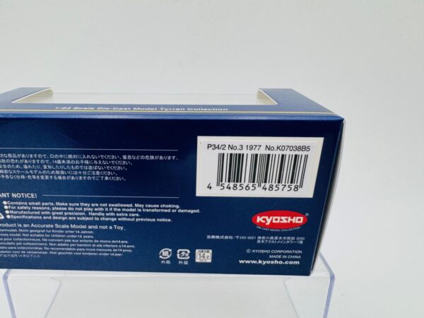 KYOSHO 1:64 TYRRELL P34/2 NO.3 1977 - Imagen 2