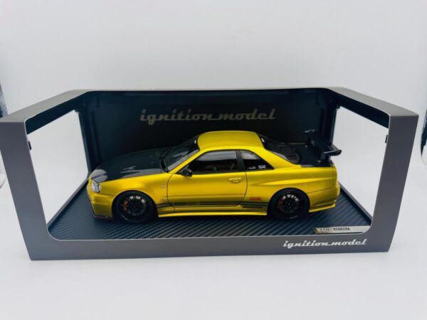 IGNITION MODEL 1:18 NISSAN TOP SECRET 34GTR GOLD  3640 - Imagen 2
