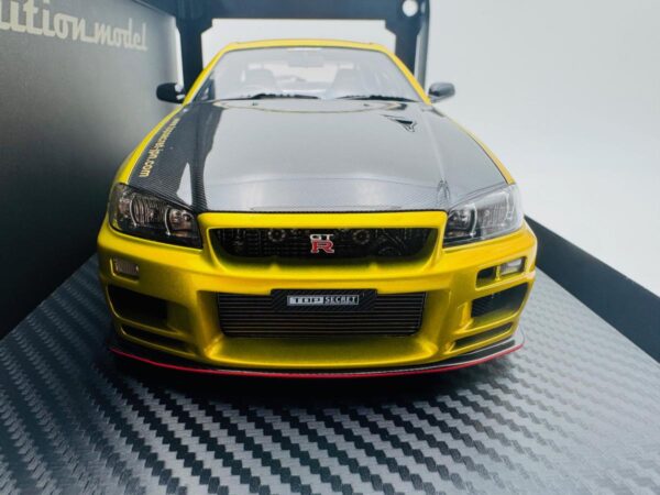 IGNITION MODEL 1:18 NISSAN TOP SECRET 34GTR GOLD  3640 - Imagen 4