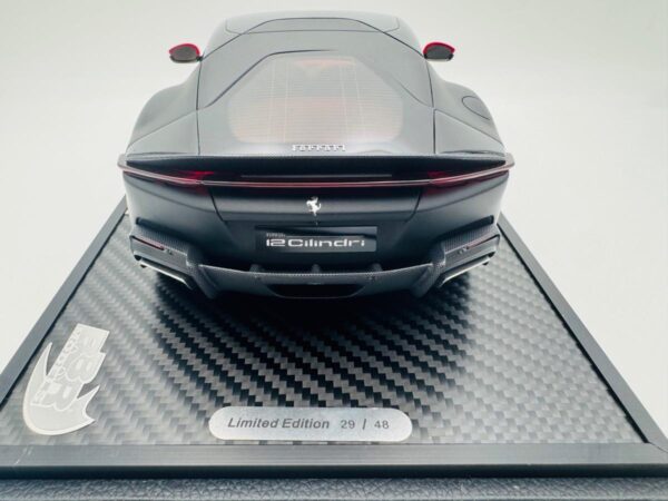 BBR 1:18 FERRARI 12CILINDRI PANORAMIC ROOF MATT BLACK  UNIT 29 DE 48 - Imagen 6