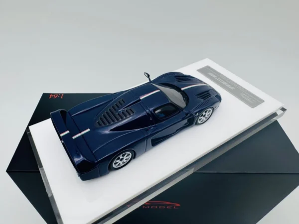 YM MODEL 1:64 MASERATI MC12 STRADALE BLUE CARBON - Imagen 6
