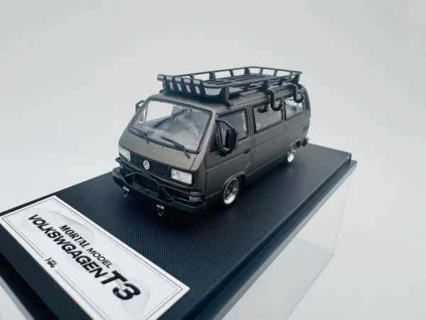 MORTAL 1:64 VW T3 LOWSIDE BBS MATTE GRAY - Imagen 3