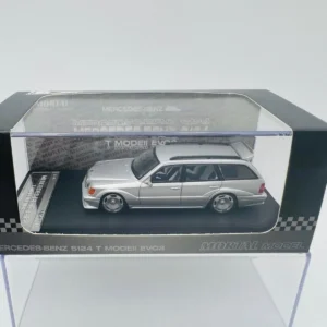 MORTAL 1:64 MERCEDES S124 EVO 2 SILVER
