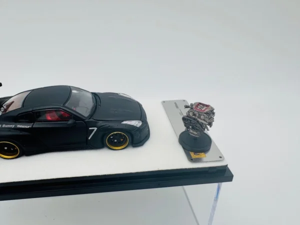 PGM 1:64 NISSAN ROCKET BUNNY R35 MATTE BLACK - Imagen 7