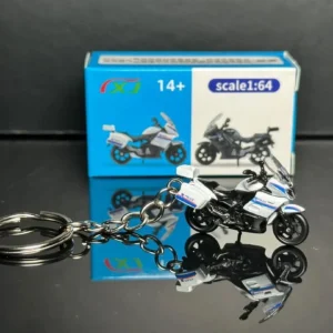 LLAVERO BMW POLICE KEYCHAIN WHITE