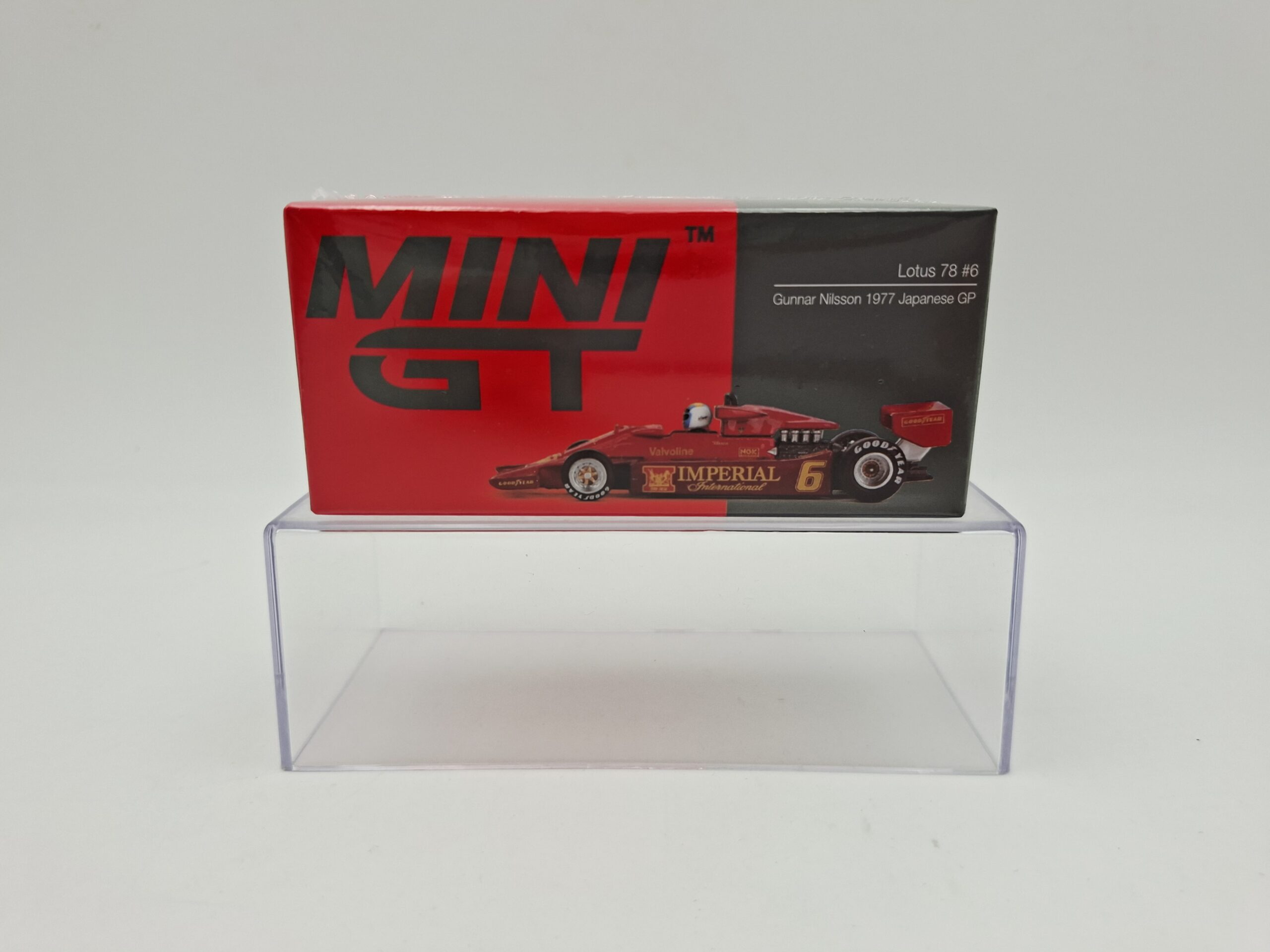 MINI GT 1:64 LOTUS 78 #6 GUNNAR NILSSON 1977 JAPANESE GP NOVEDAD