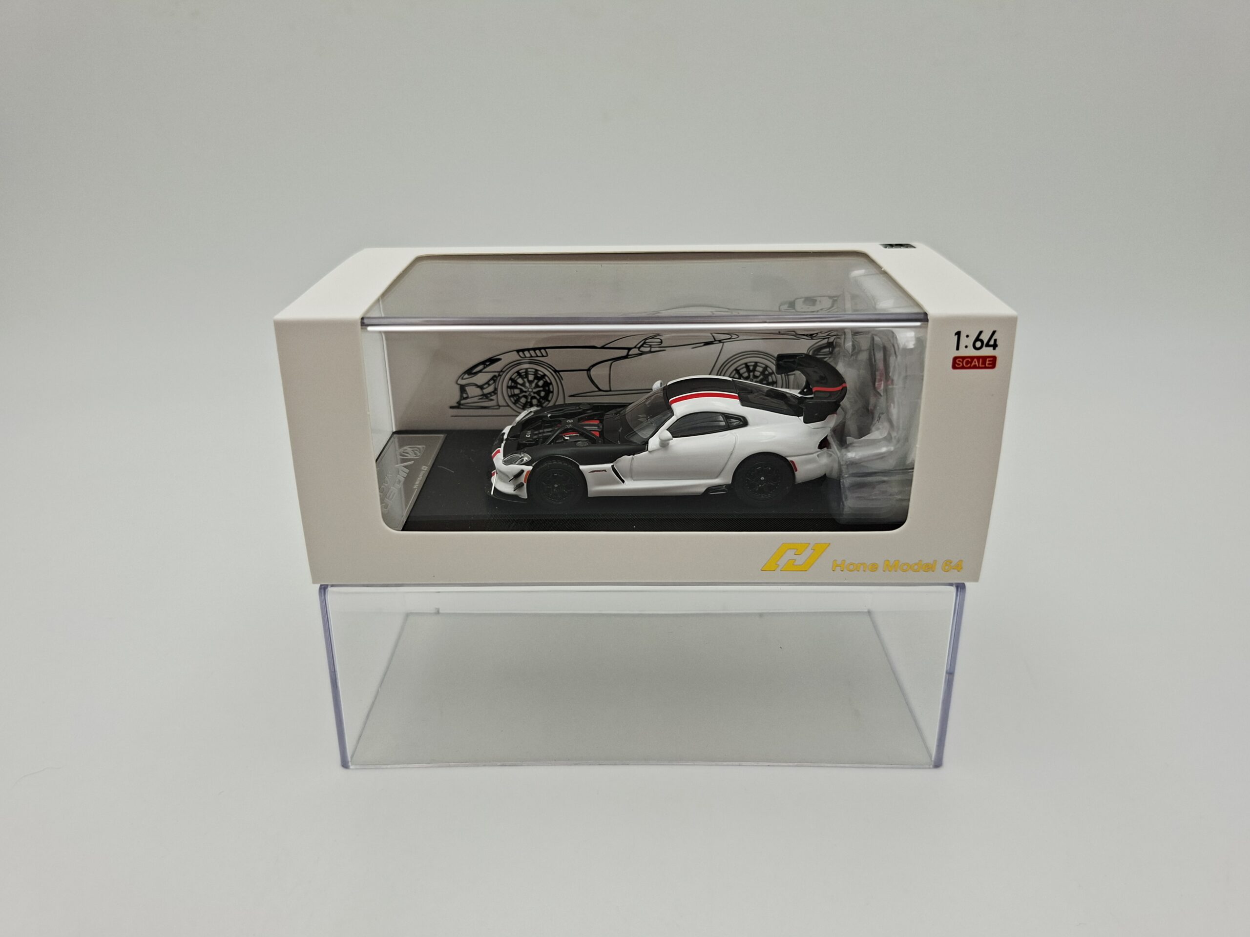 HONE MODEL 1:64 DODGE VIPER ACR WHITE NOVEDAD