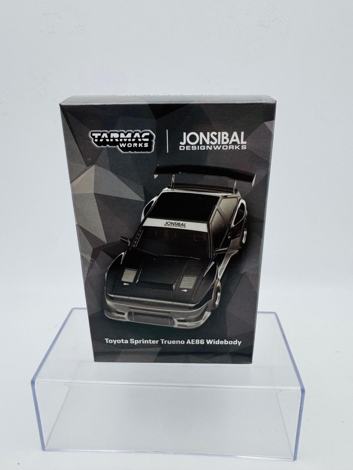 TARMAC WORKS 1:64 TOYOTA SPRINTER TRUENO AE86 BWIDEBODY BLACK - Image 4
