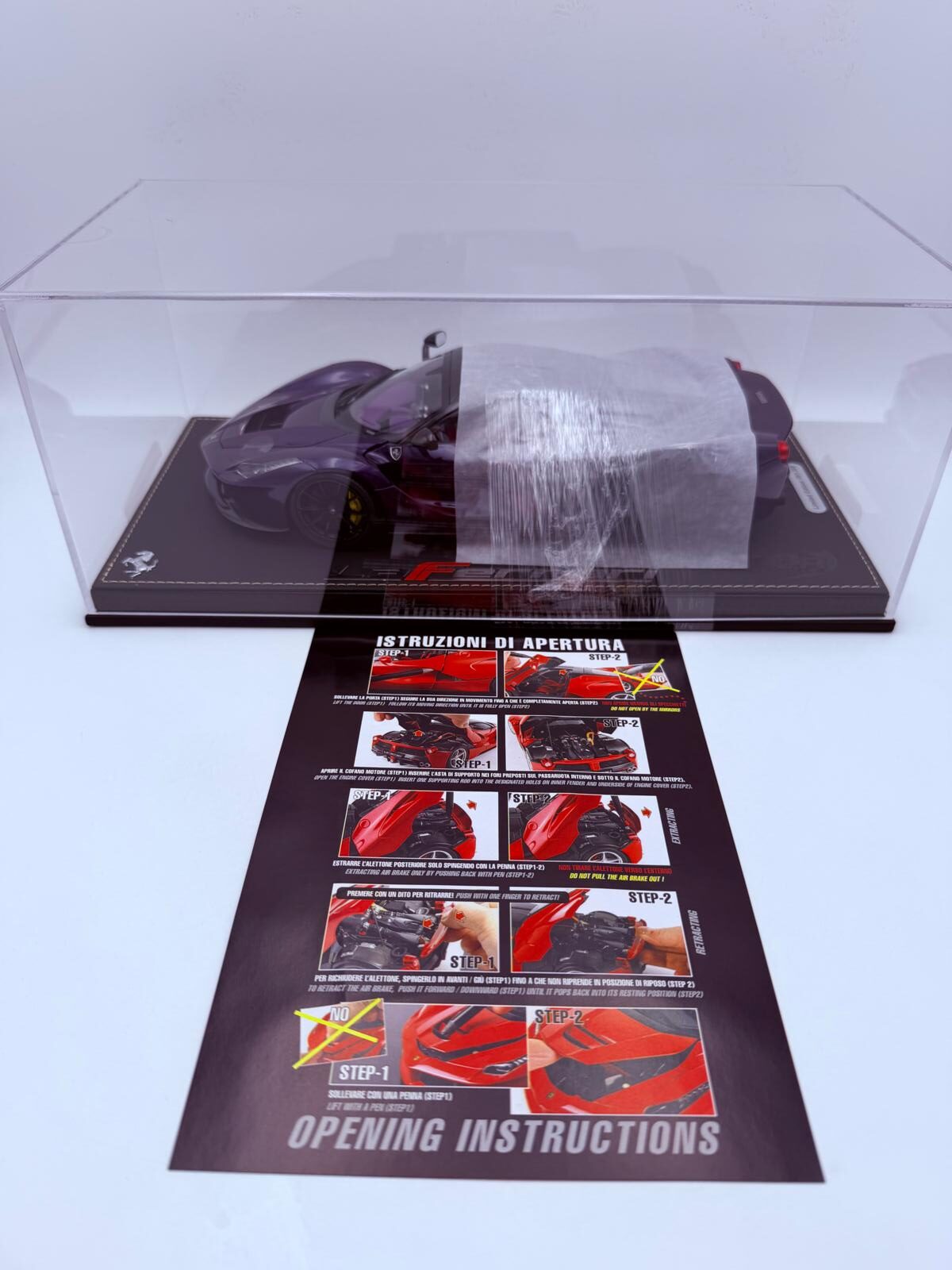 BBR 1:18 FERRARI LAFERRARI PURPLE DUBAI VIOLA VIO - Imagen 2