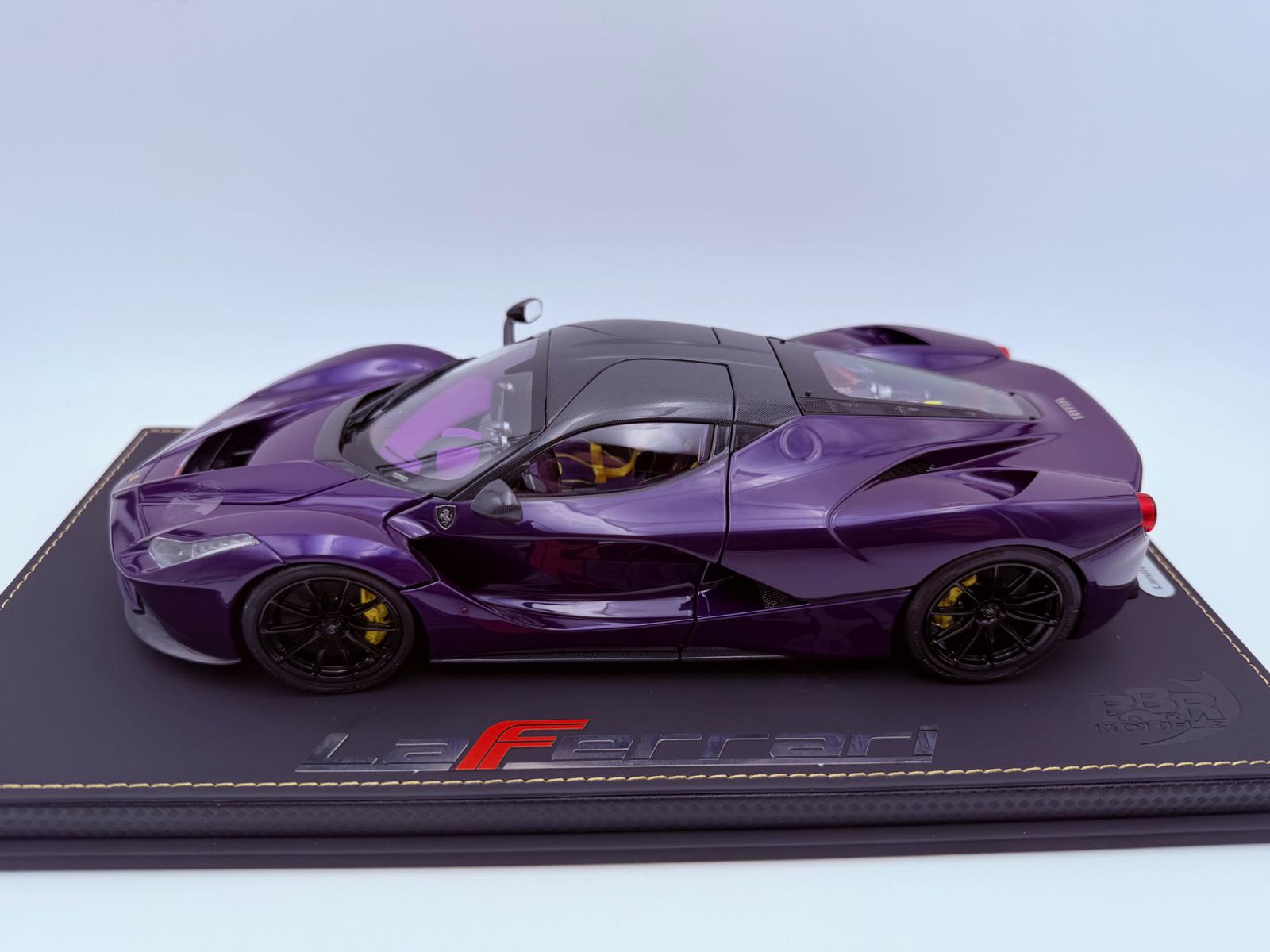 BBR 1:18 FERRARI LAFERRARI PURPLE DUBAI VIOLA VIO