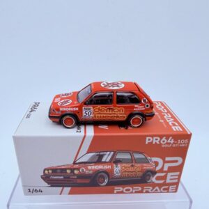 POP RACE 1:64 VW GOLF GTI ORANGE