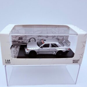 RHINO MODEL 1:64 MERCEDES W124 MODIFIED SILVER