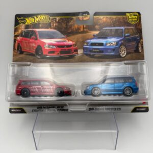 HOTWHEELS 1:64 SET MITSUBISHI LANCER Y SUBARU FORESTER STI